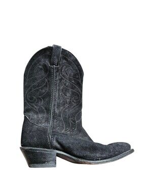 Code West Black Suede Western Cowboy Boots Size 7.5 Women